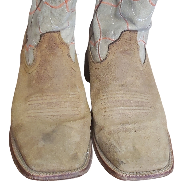 Ariat Pull On Square Toe Western Brown Leather 10011810 Men's Boots Size 8.5 D - Picture 15 of 16